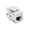 Leviton 1-Port Mod Jack 110 8W8P Utp, T568A/B Cat6 Quickport, Extreme 6+ White 61110-RW6 - alternate 2